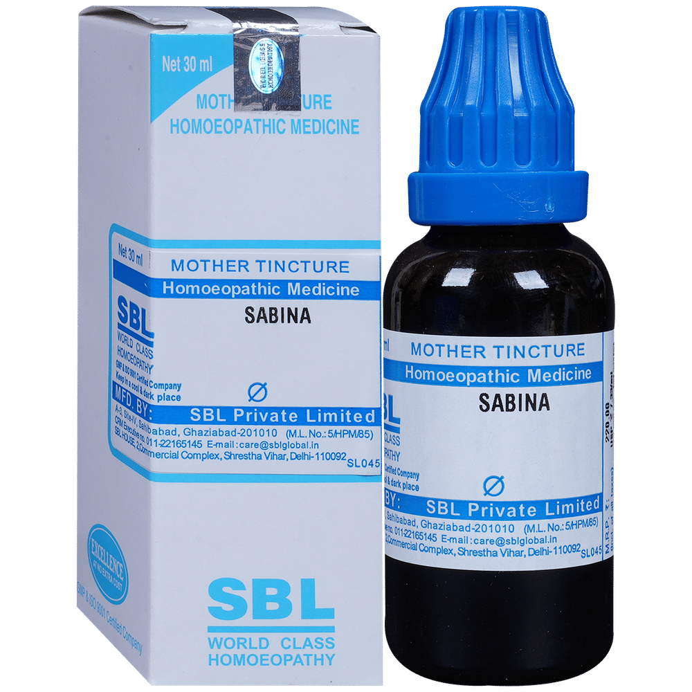 SBL Sabina Mother Tincture Q bottle of 30 ml Mother Tincture