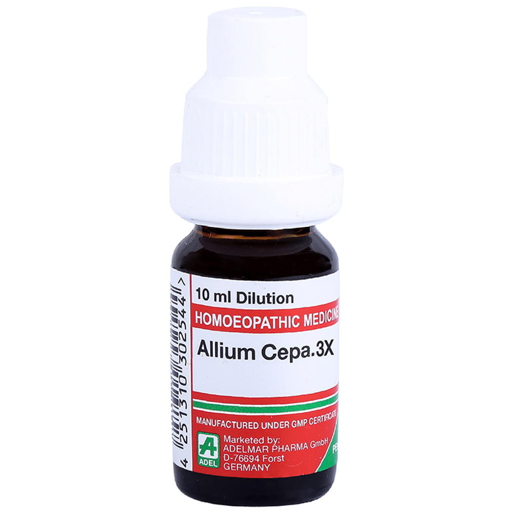 ADEL Allium Cepa Dilution 3X bottle of 10 ml Dilution