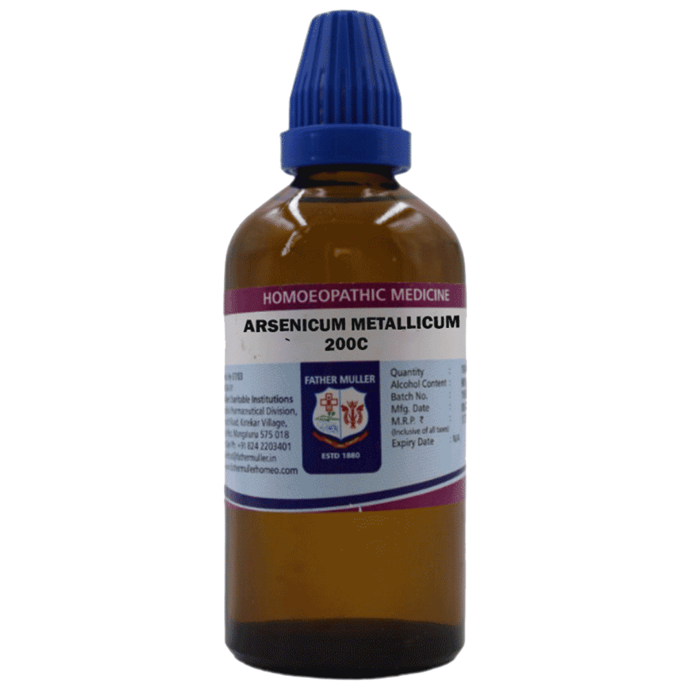 Father Muller Arsenicum Metallicum Drop 200C bottle of 100 ml Drop