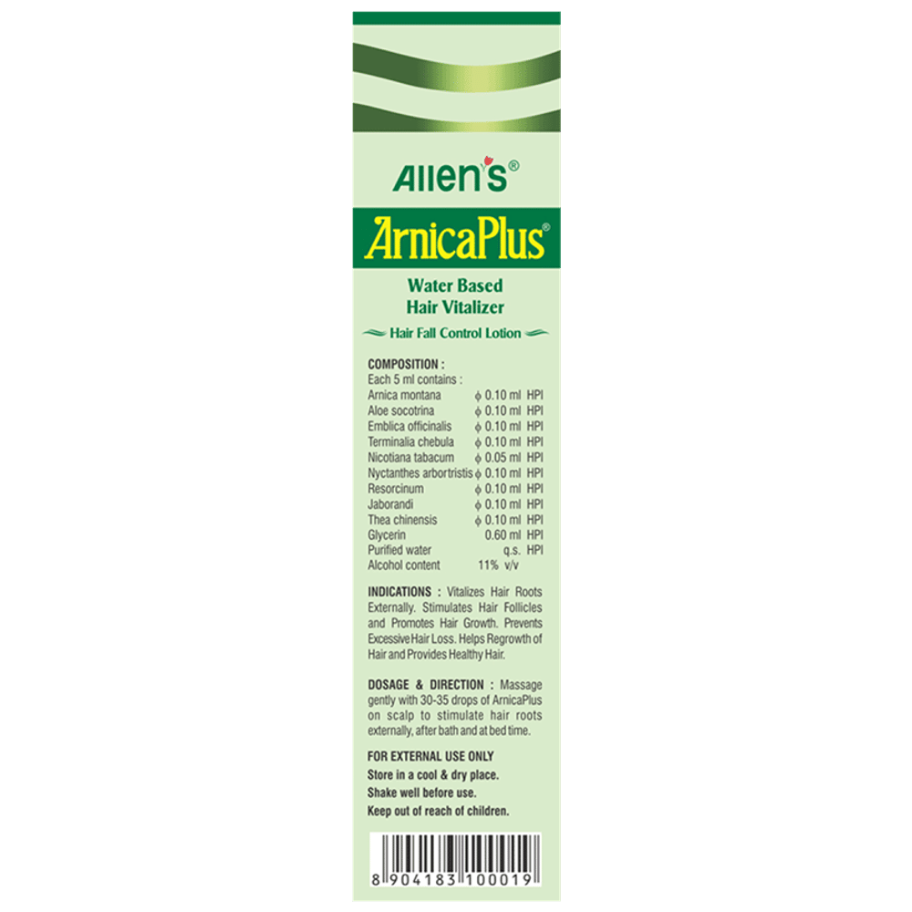 Allen Laboratories Arnica Plus Water Based Hair Vitalizer (100ml Each) combo pack of 3 bottles