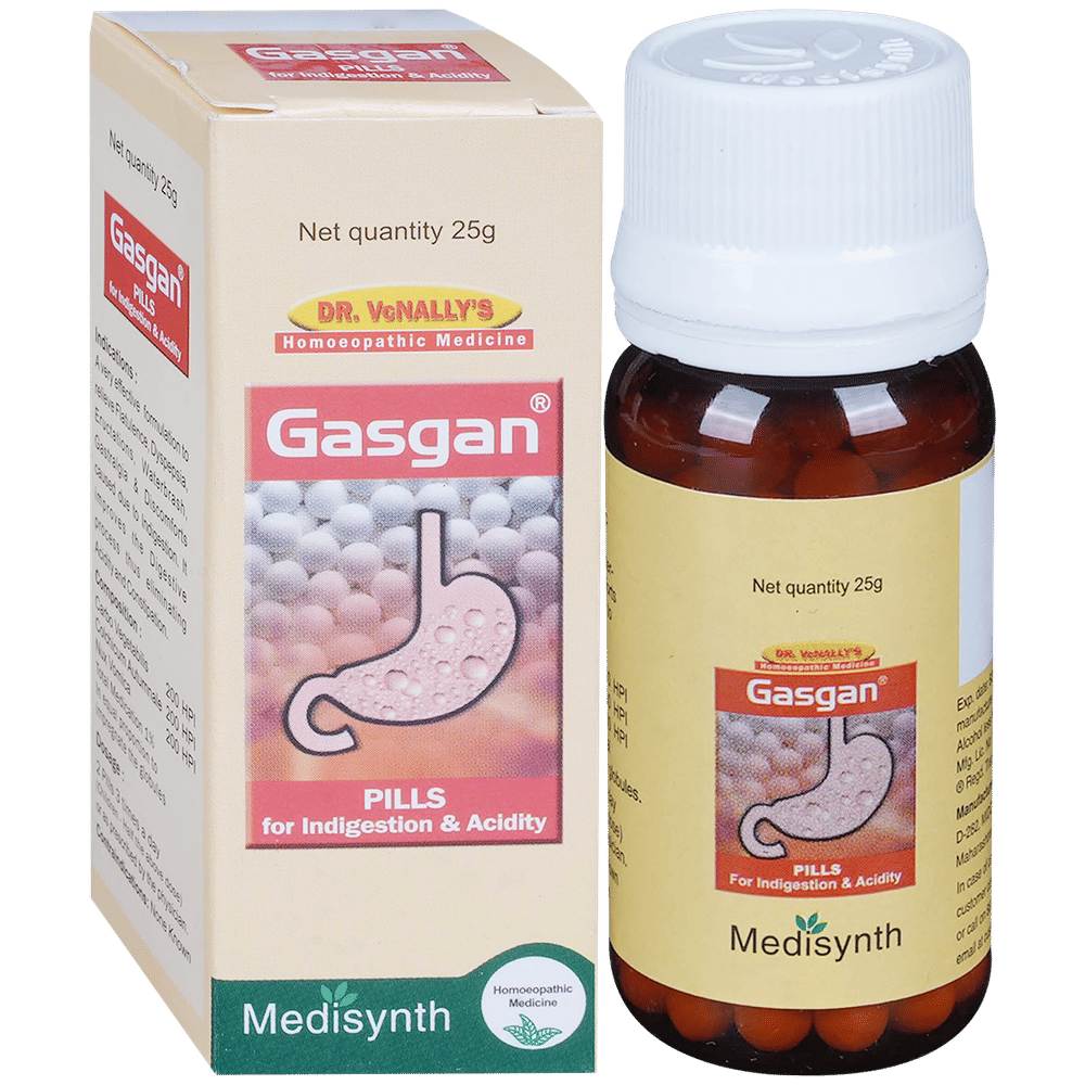 Medisynth Gasgan Pill bottle of 25 gm Tablet