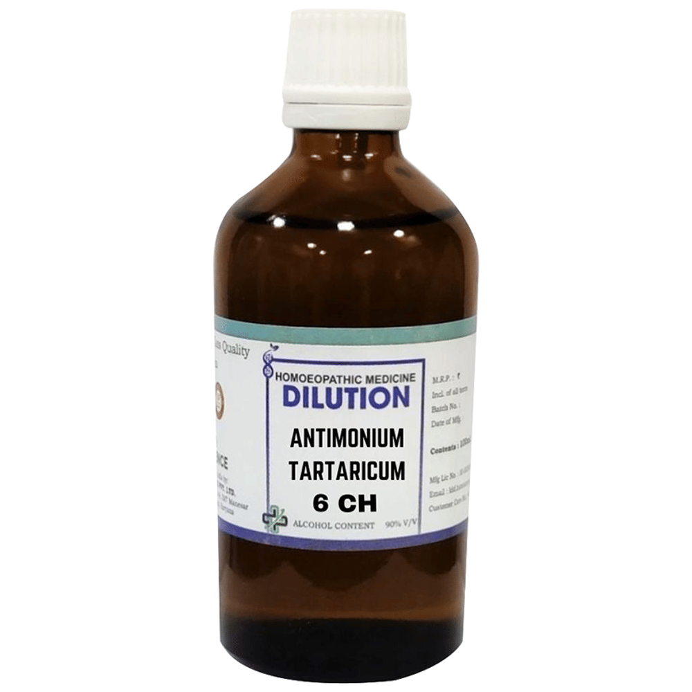 LDD Bioscience Dilution Antimonium Tartaricum 6 CH bottle of 100 ml Dilution