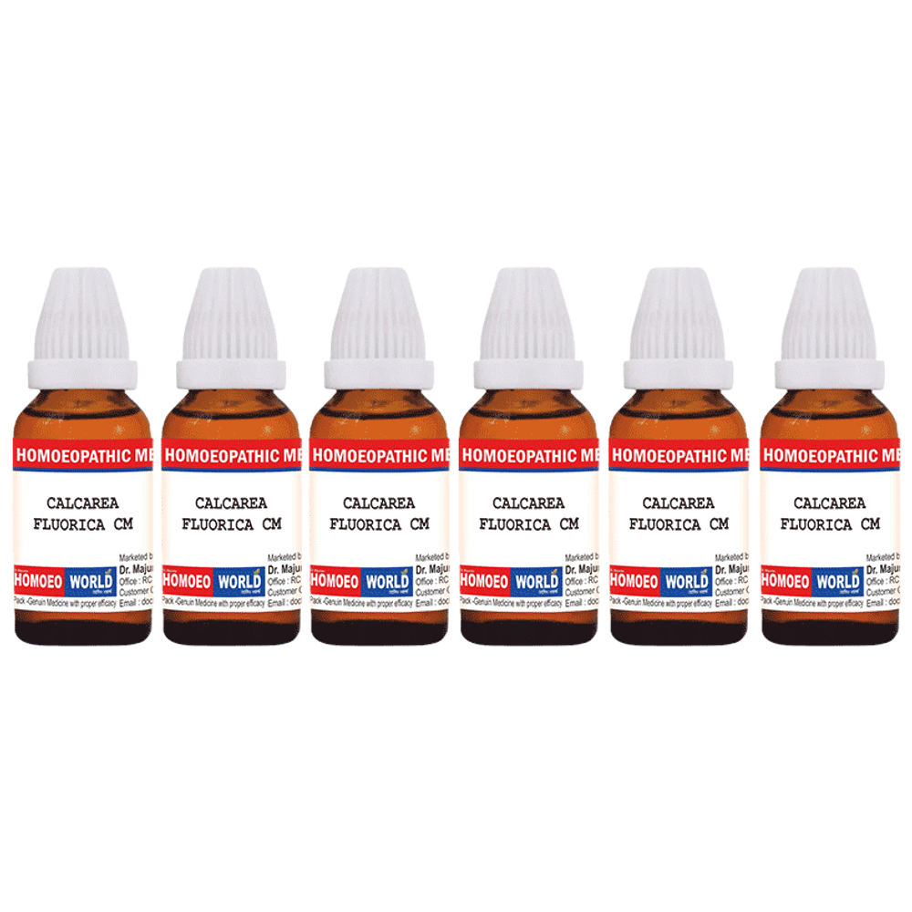 Dr. Majumder Homeo World Calcarea Fluorica Dilution(30ml Each) CM combo pack of 6 Packs