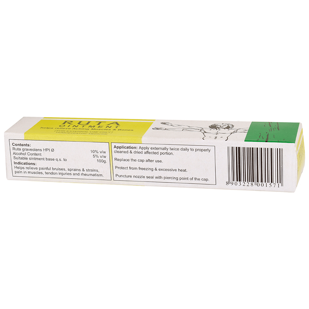 Bakson's Homeopathy Ruta Ointment tube of 25 gm Ointment Bakson's Homeopathy Ruta Ointment tube of 25 gm Ointment