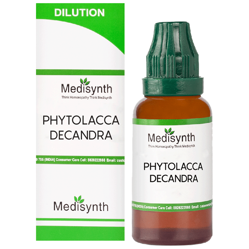 Medisynth Phytolacca Decandra Dilution 200 bottle of 30 ml Dilution