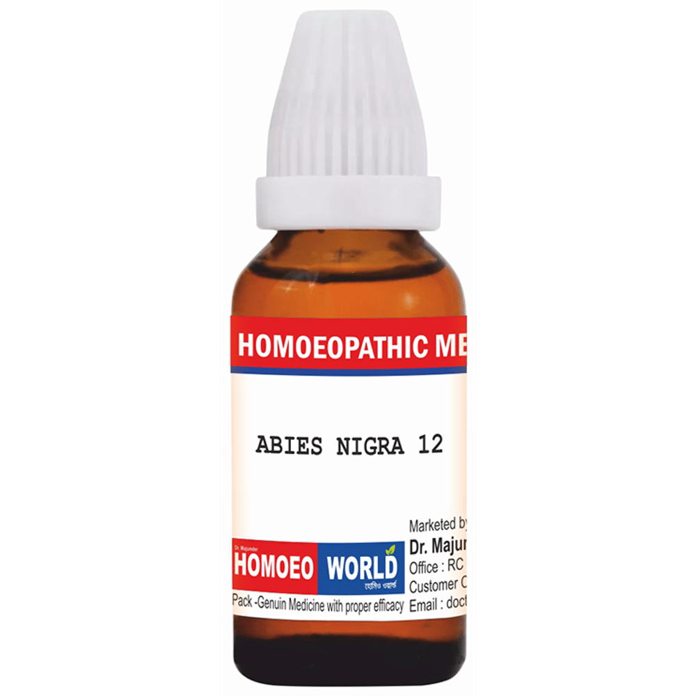Dr. Majumder Homeo World Abies Nigra Dilution (30ml Each) 12 combo pack of 3 bottles