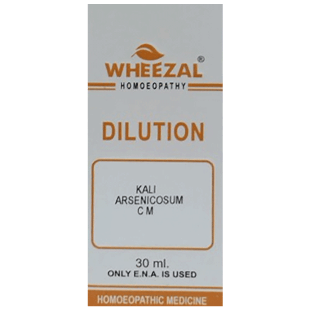 Wheezal Kali Arsenicosum Dilution CM bottle of 30 ml Dilution