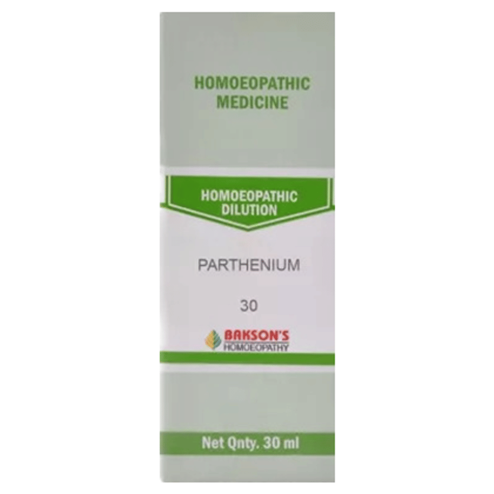 Bakson's Homeopathy Parthenium Dilution 30 bottle of 30 ml Dilution Bakson's Homeopathy Parthenium Dilution 30 bottle of 30 ml Dilution