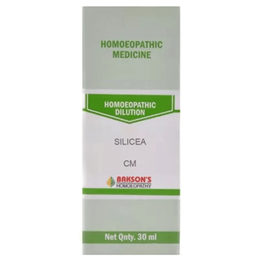 Bakson's Homeopathy Silicea Dilution CM bottle of 30 ml Dilution