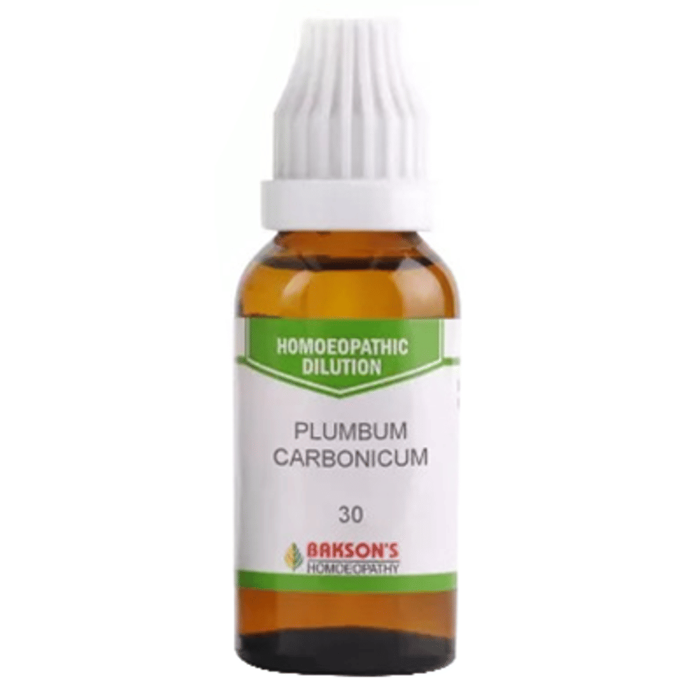 Bakson's Homeopathy Plumbum Carbonicum Dilution 30 bottle of 30 ml Dilution Bakson's Homeopathy Plumbum Carbonicum Dilution 30 bottle of 30 ml Dilution