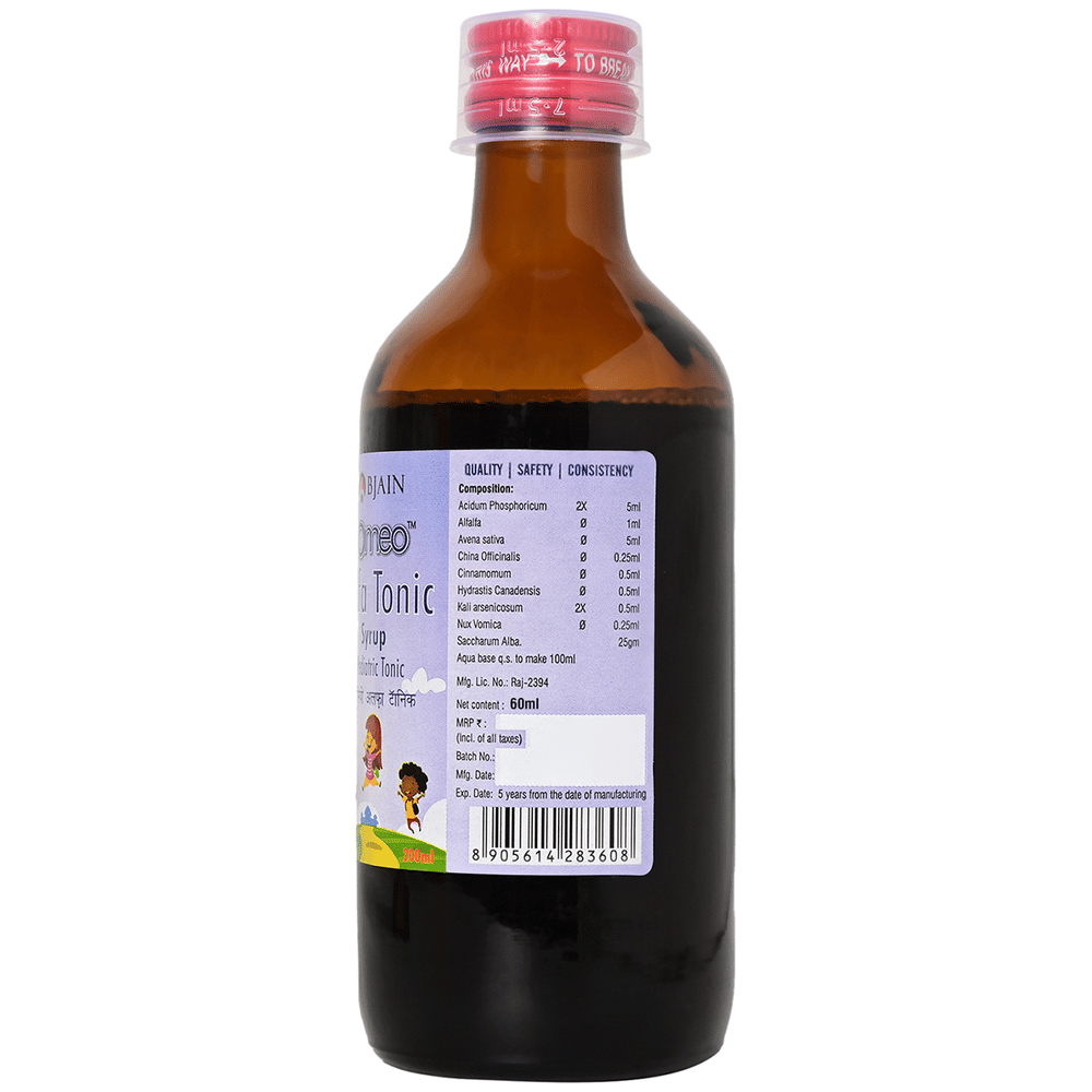 Bjain Omeo Alfa Tonic Syrup bottle of 60 ml Syrup