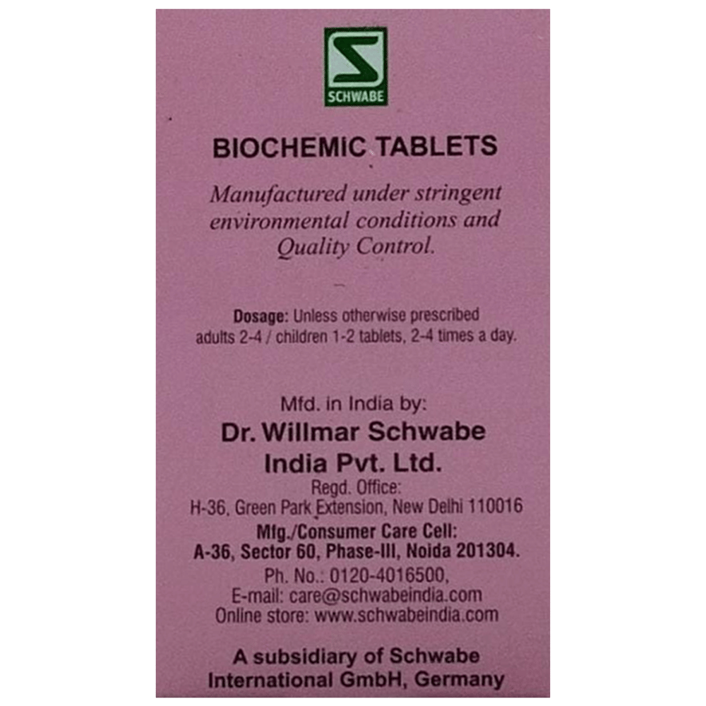 Dr Willmar Schwabe India Natrum Muriaticum Biochemic Tablet 12X bottle of 25 gm Biochemic Tablet Dr Willmar Schwabe India Natrum Muriaticum Biochemic Tablet 12X bottle of 25 gm Biochemic Tablet