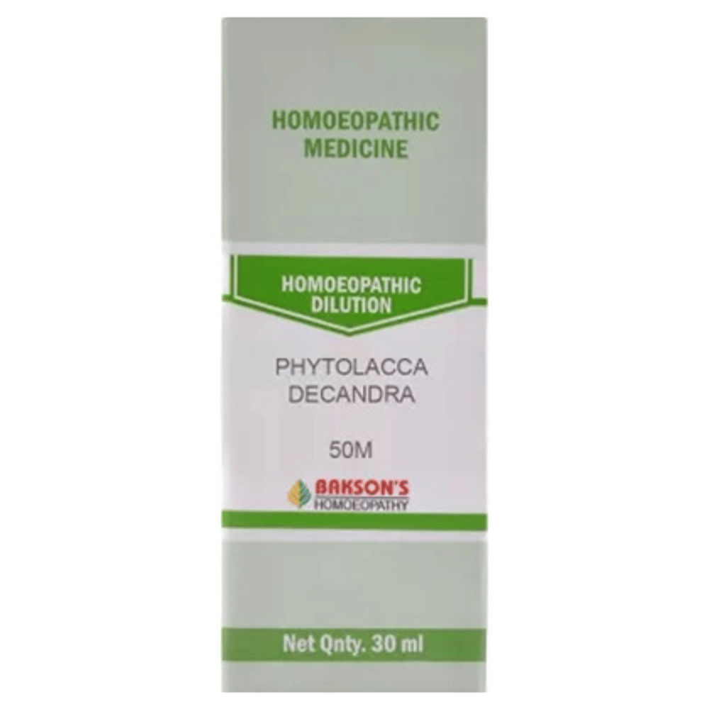 Bakson's Homeopathy Phytolacca Decandra Dilution 50M bottle of 30 ml Dilution Bakson's Homeopathy Phytolacca Decandra Dilution 50M bottle of 30 ml Dilution