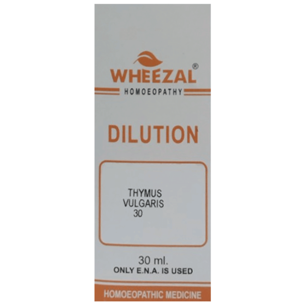 Wheezal Thymus Vulgaris Dilution 30 bottle of 30 ml Dilution