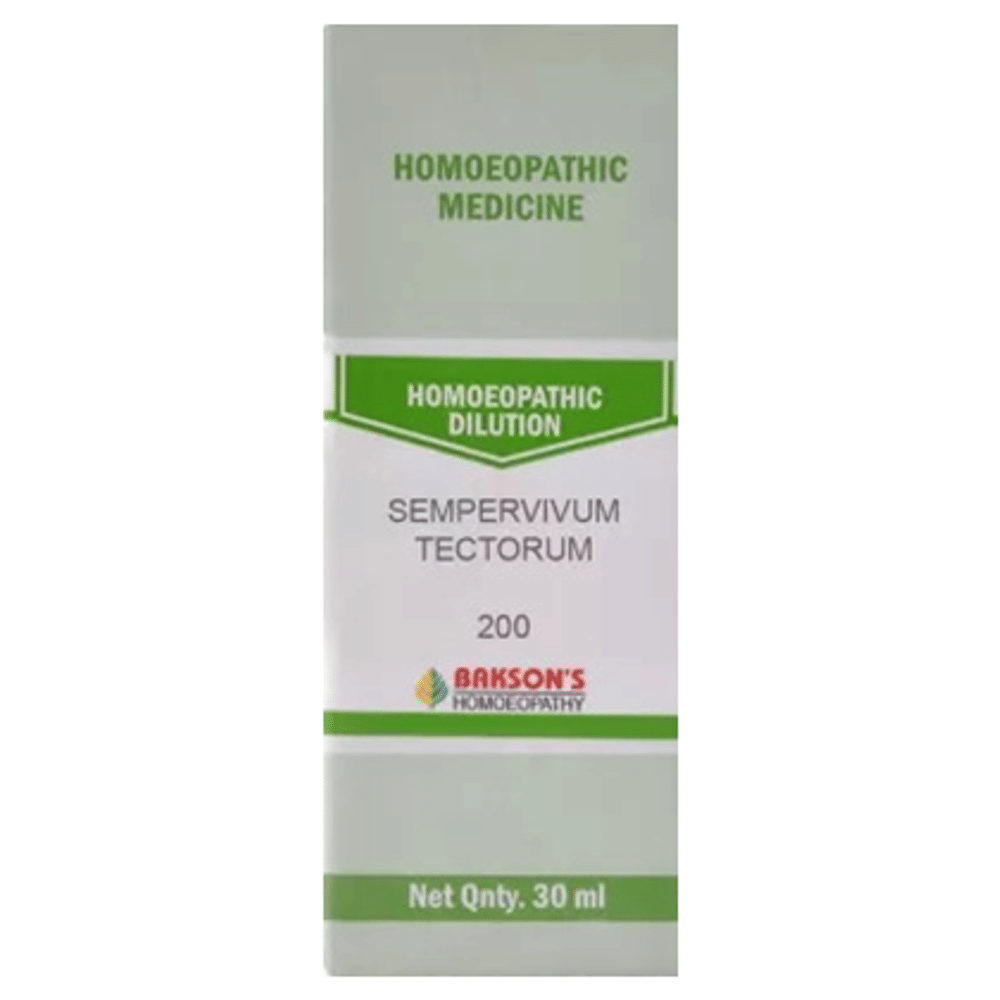 Bakson's Homeopathy Sempervivum Tectorum Dilution 200 bottle of 30 ml Dilution Bakson's Homeopathy Sempervivum Tectorum Dilution 200 bottle of 30 ml Dilution