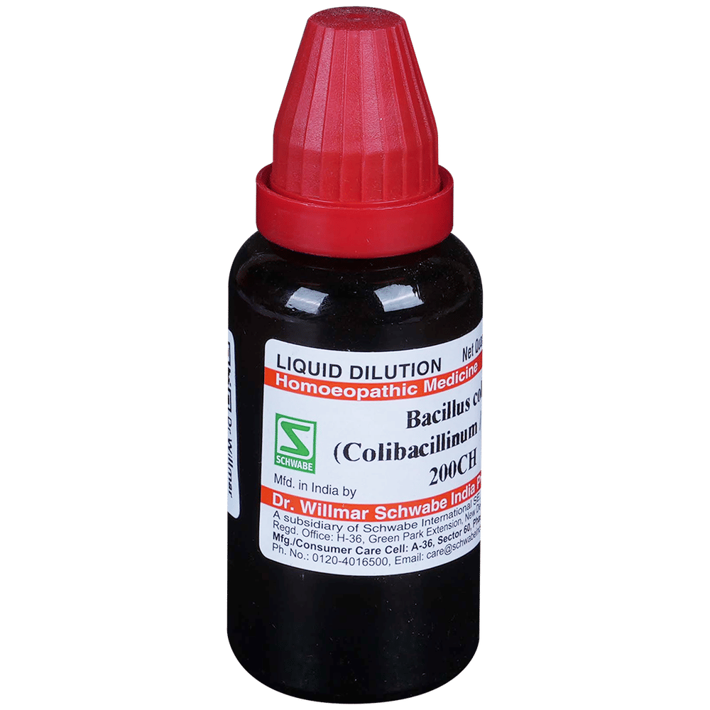 Dr Willmar Schwabe India Bacillus Coli Dilution 200 CH bottle of 30 ml Dilution Dr Willmar Schwabe India Bacillus Coli Dilution 200 CH bottle of 30 ml Dilution