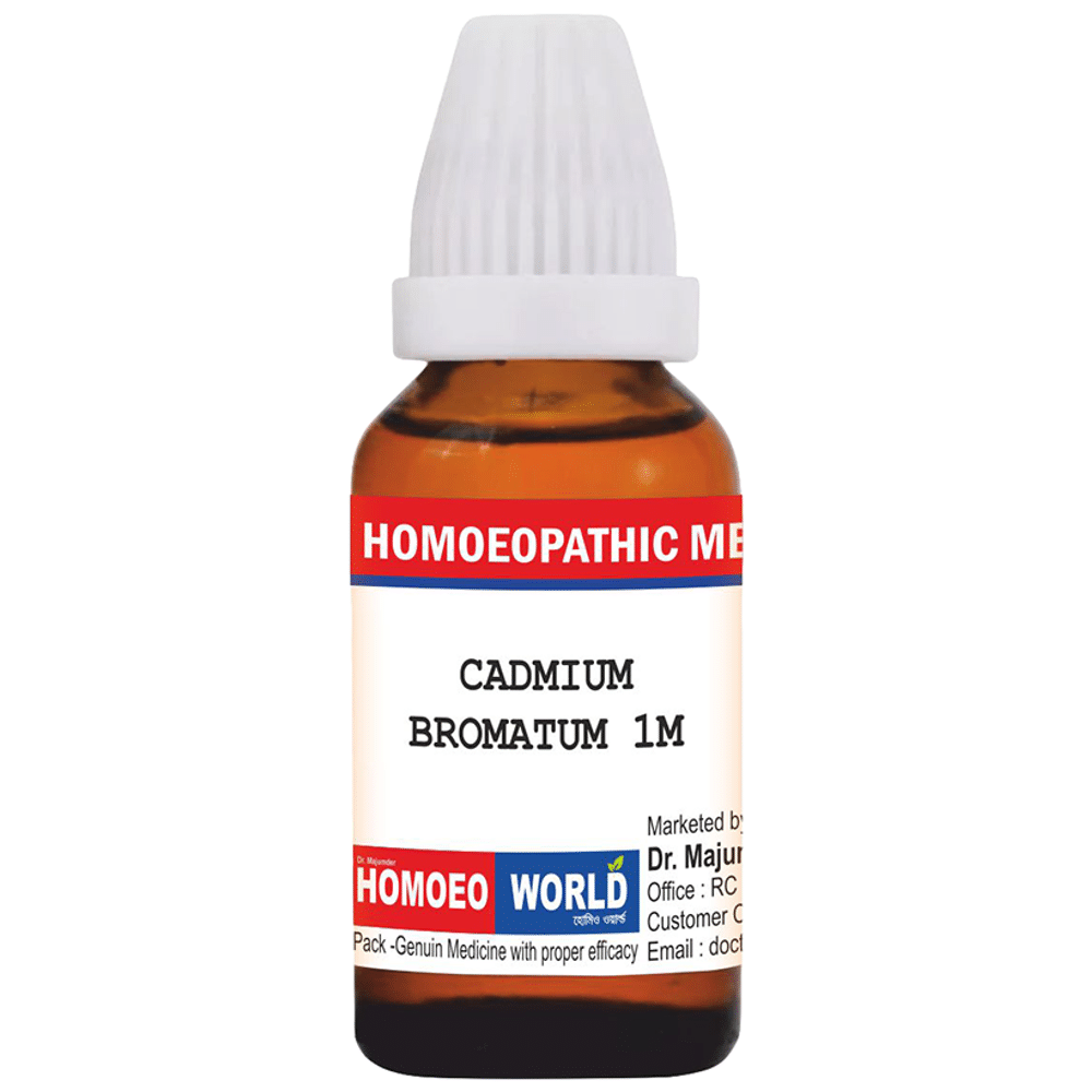 Dr. Majumder Homeo World  Cadimum Bromatum Dilution (30ml Each) 1M combo pack of 6 bottles