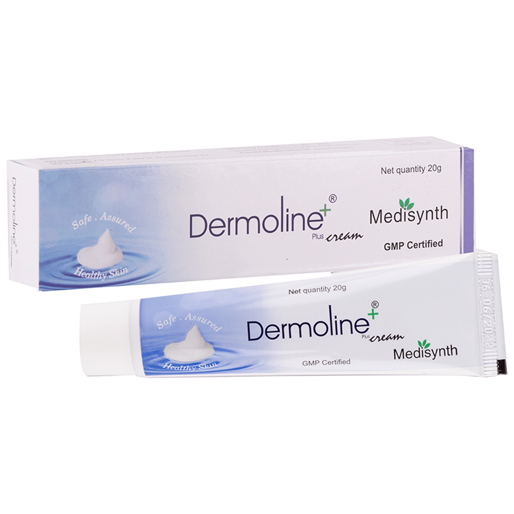Medisynth Dermoline Plus Cream tube of 20 gm Cream