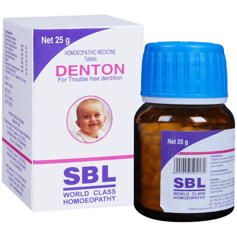 SBL Denton Tablet bottle of 25 gm Tablet