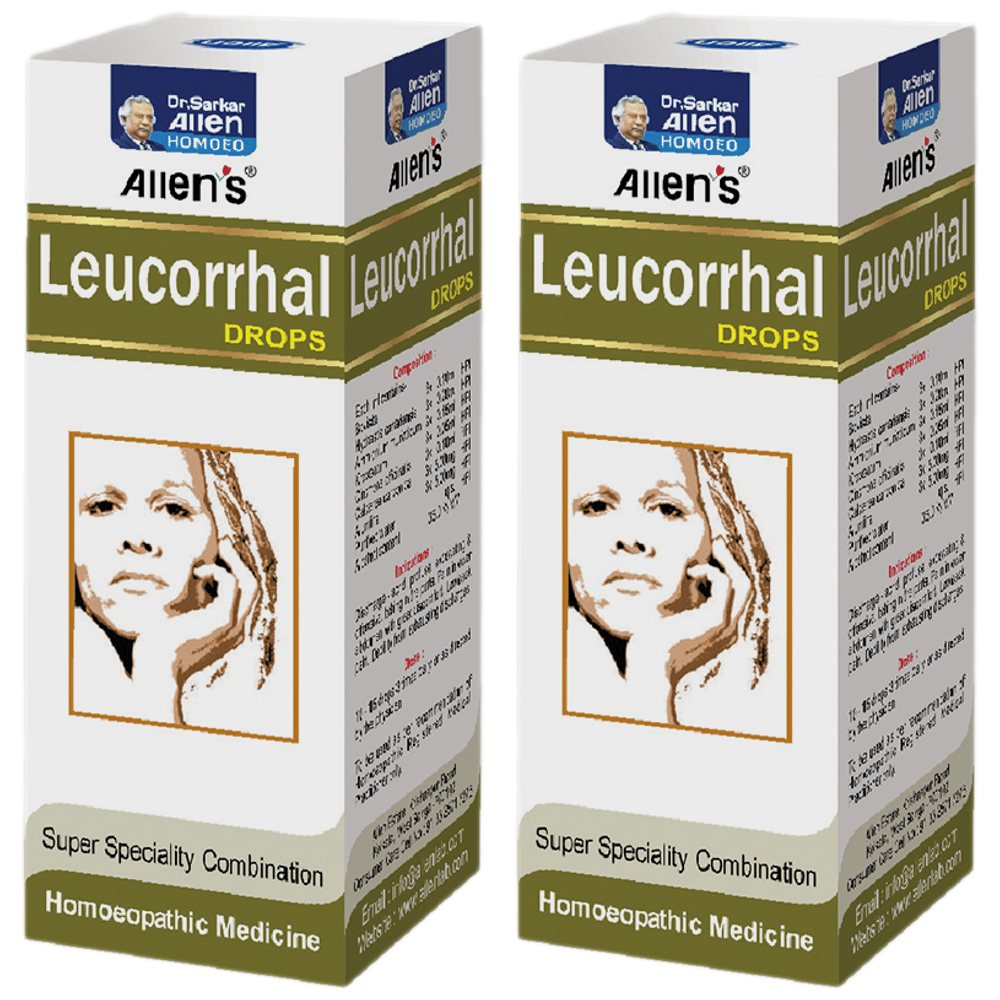 Allen's Leucorrhal Drops (30ml Each) combo pack of 2 bottles