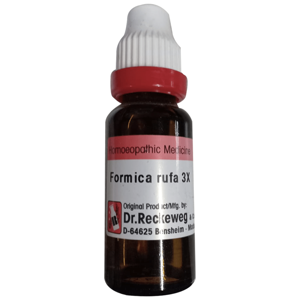 Dr. Reckeweg Formica Rufa 3X Mother Tincture Q bottle of 20 ml Mother Tincture