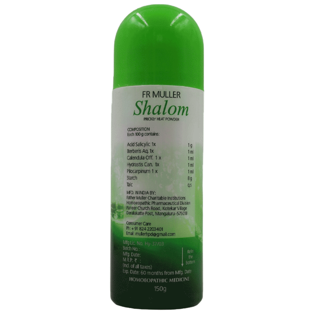 Father Muller Shalom Prickly Heat Powder bottle of 50 gm Powder Father Muller Shalom Prickly Heat Powder bottle of 50 gm Powder