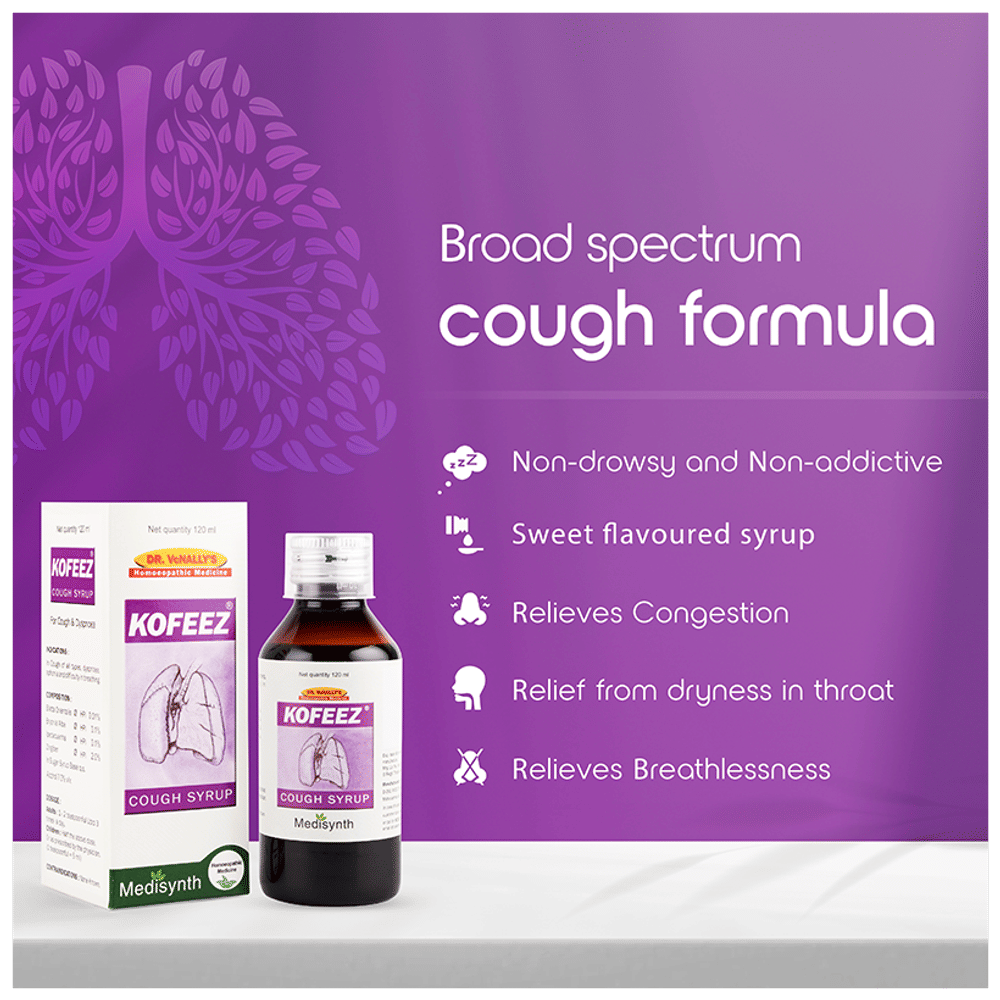 Medisynth Kofeez Cough Syrup bottle of 120 ml Syrup