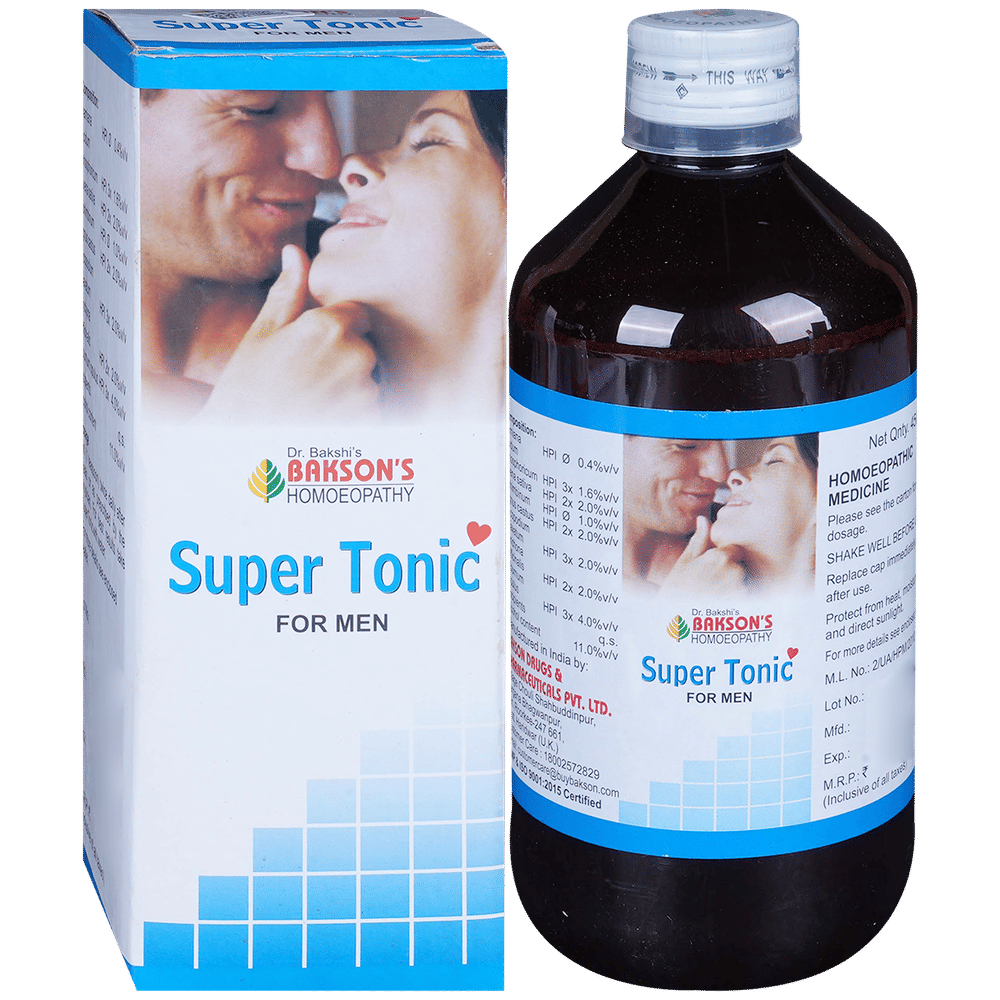 Bakson's Homeopathy Super Tonic bottle of 450 ml Tonic