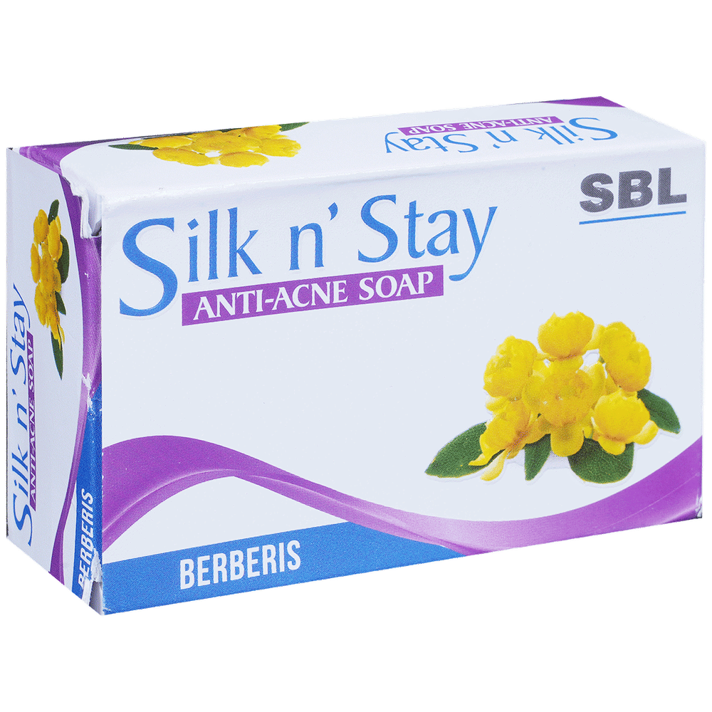 SBL Silk N Stay Anti Acne Berberis Soap box of 75 gm Soap