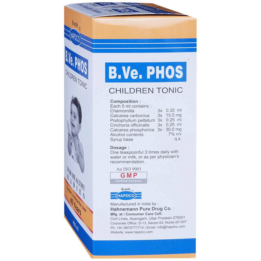 Hapdco B.Ve. Phos Children Tonic bottle of 450 ml Tonic Hapdco B.Ve. Phos Children Tonic bottle of 450 ml Tonic