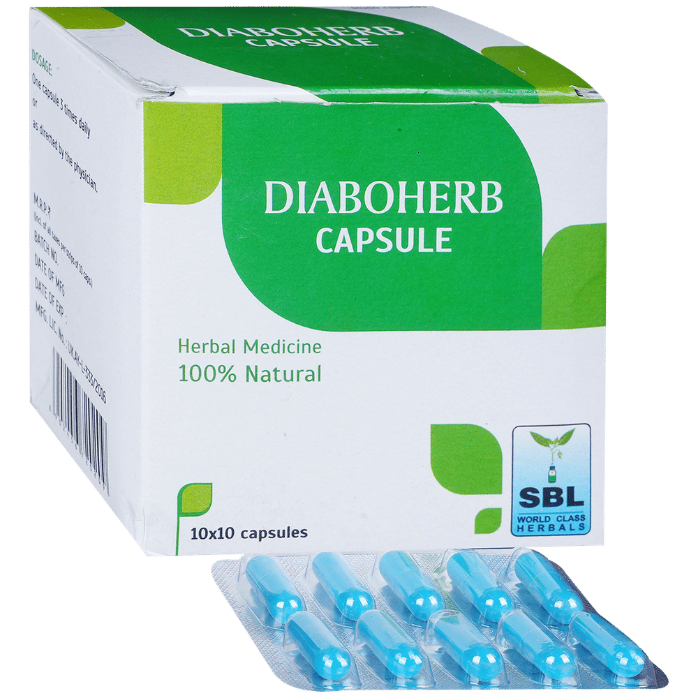 SBL Diaboherb Capsule box of 100 capsules