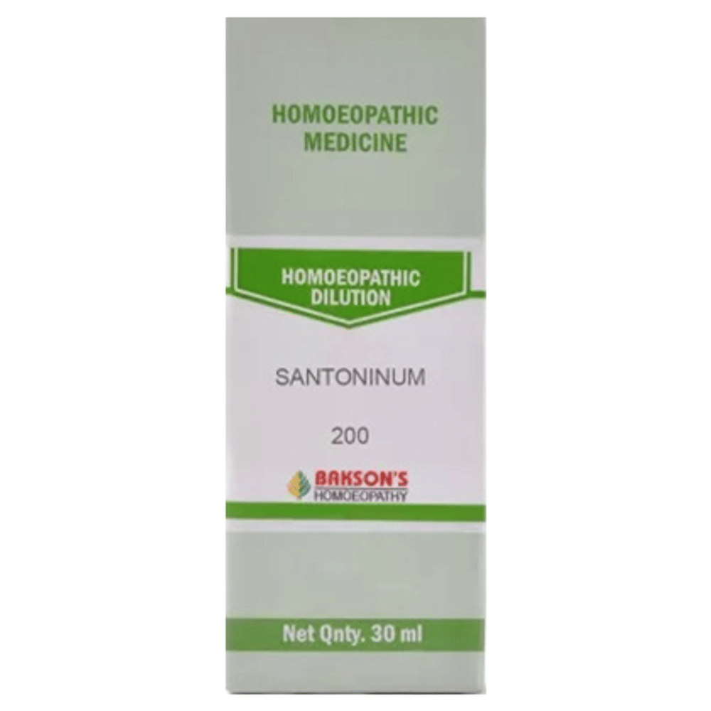 Bakson's Homeopathy Santoninum Dilution 200 bottle of 30 ml Dilution