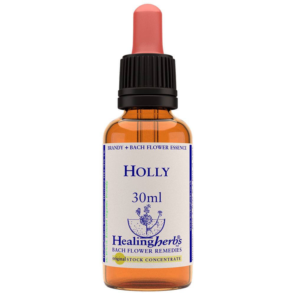 Healing Herbs Bach Flower Holly bottle of 30 ml Liquid