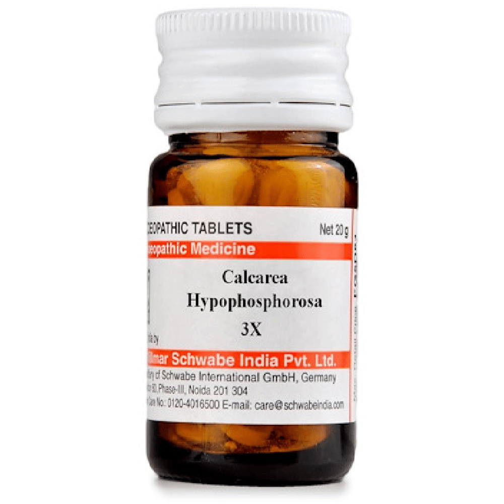 Dr Willmar Schwabe India Calcarea Hypophosphorosa Trituration Tablet 3X bottle of 20 gm Trituration Tablet