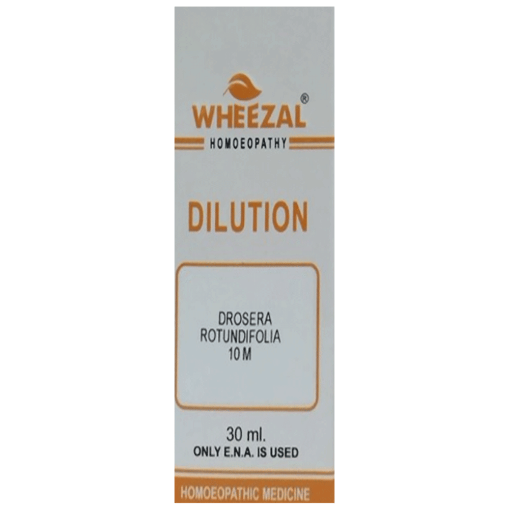 Wheezal Drosera Rotundifolia Dilution 10M bottle of 30 ml Dilution Wheezal Drosera Rotundifolia Dilution 10M bottle of 30 ml Dilution