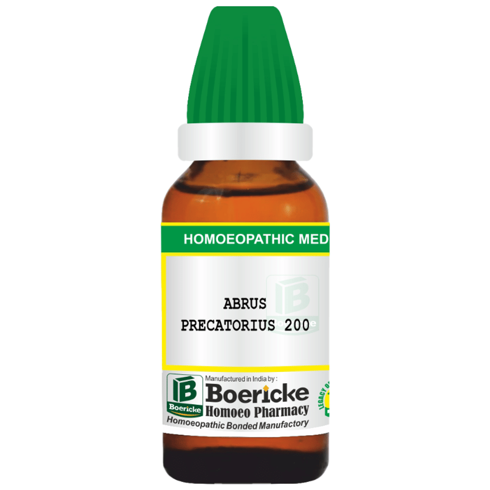 Boericke Abrus Precatorius Dilution (30ml Each) 200 box of 1 Bottle