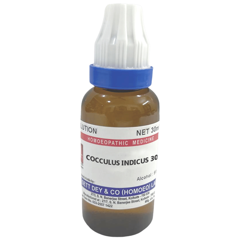 Sett Dey Cocculus Indicus Dilution 30 bottle of 30 ml Dilution
