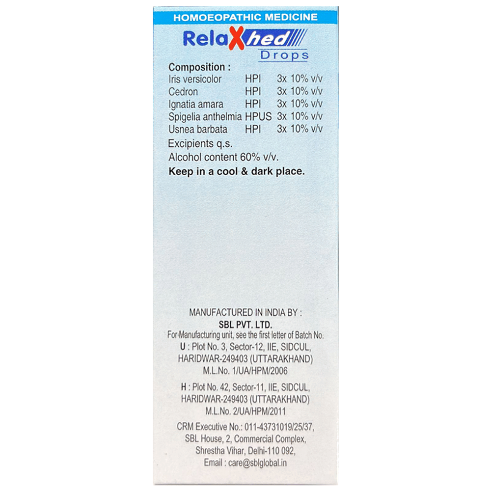 SBL Relaxhed Drop bottle of 30 ml Drop