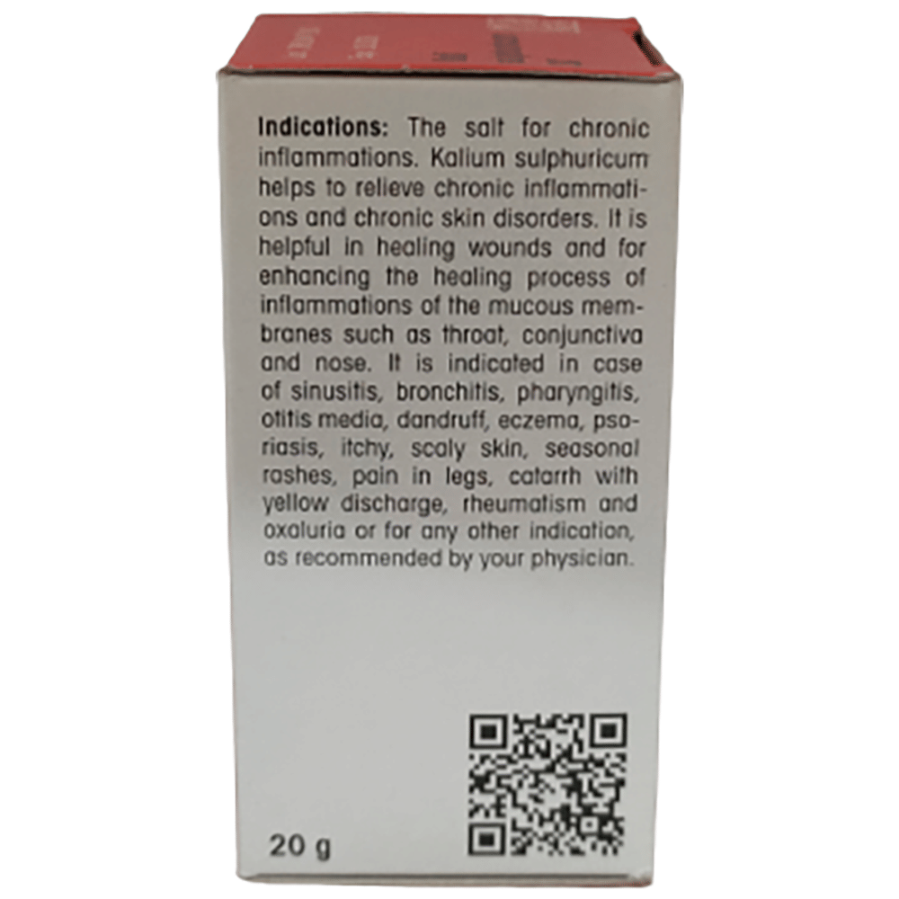Dr Reckeweg &Co.gmbH Kali Sulphuricum Biochemic Tablet 3X bottle of 20 gm Biochemic Tablet