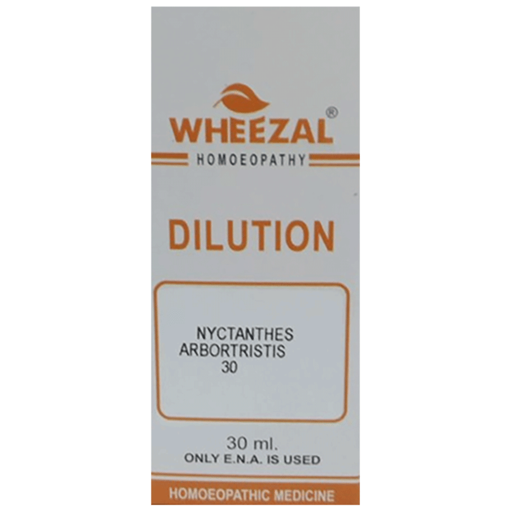 Wheezal Nyctanthes Dilution 30 bottle of 30 ml Dilution Wheezal Nyctanthes Dilution 30 bottle of 30 ml Dilution
