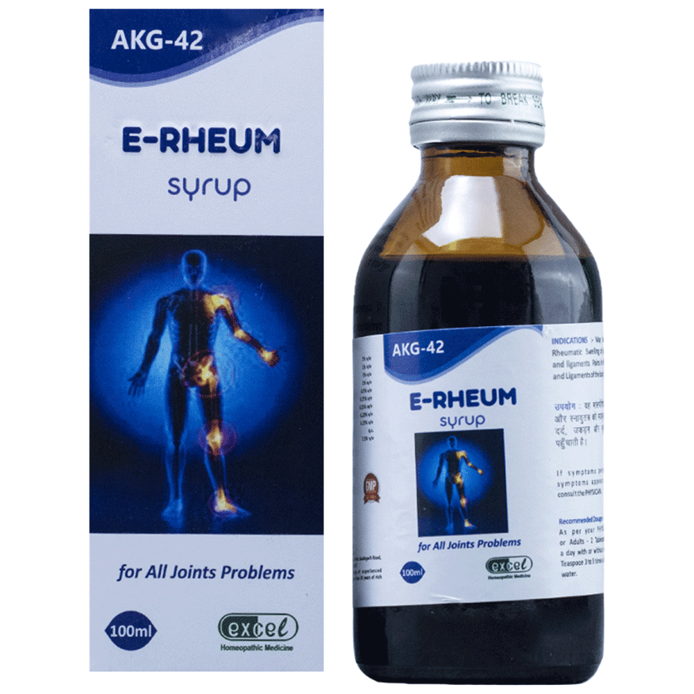 Excel AKG 42 E-Rheum Syrup bottle of 100 ml Syrup