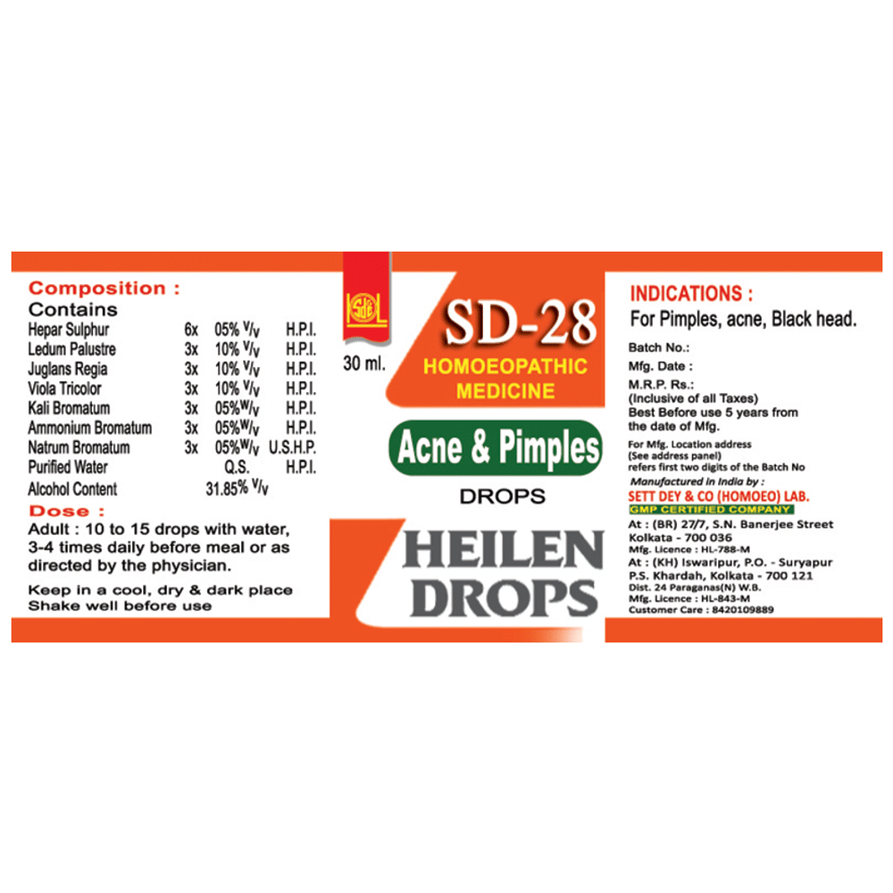 Sett Dey Sd-28  Drop bottle of 30 ml Drop