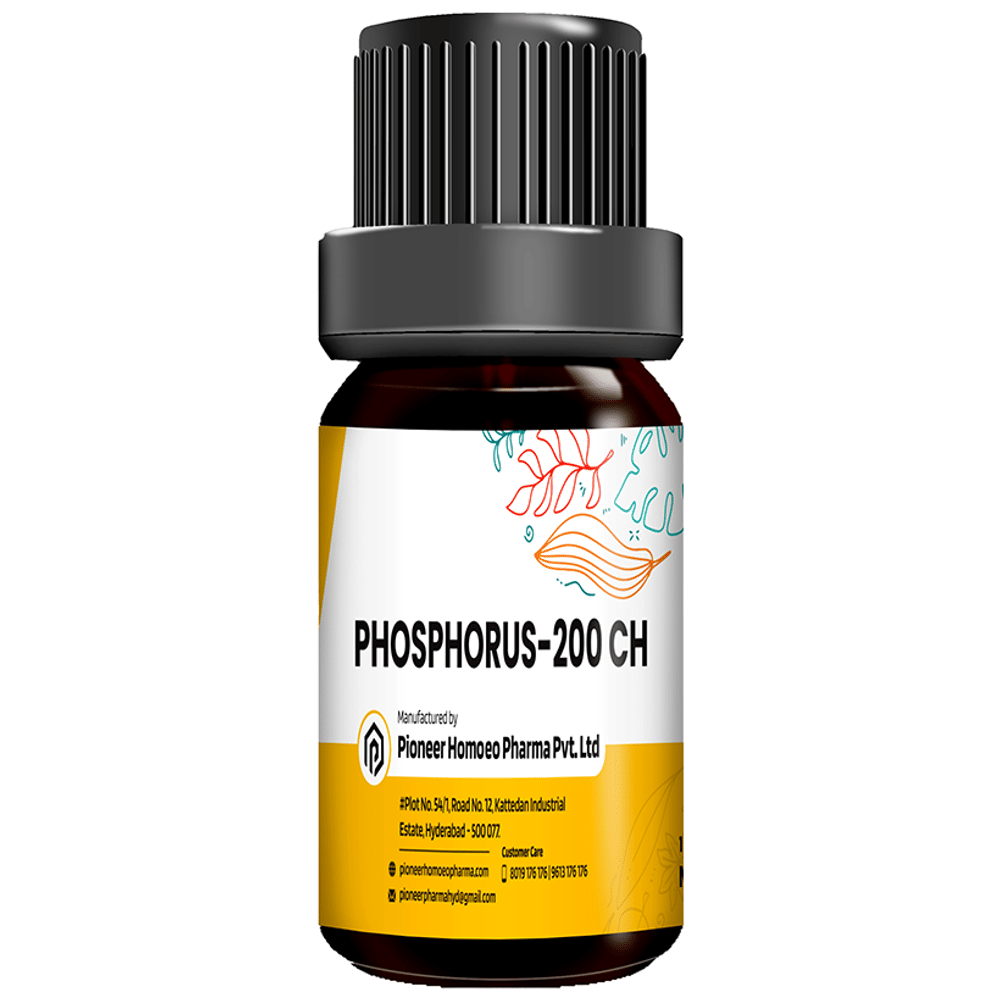 Pioneer Pharma Phosphorus Globules Pellet Multidose Pills 200 CH bottle of 150 tablets