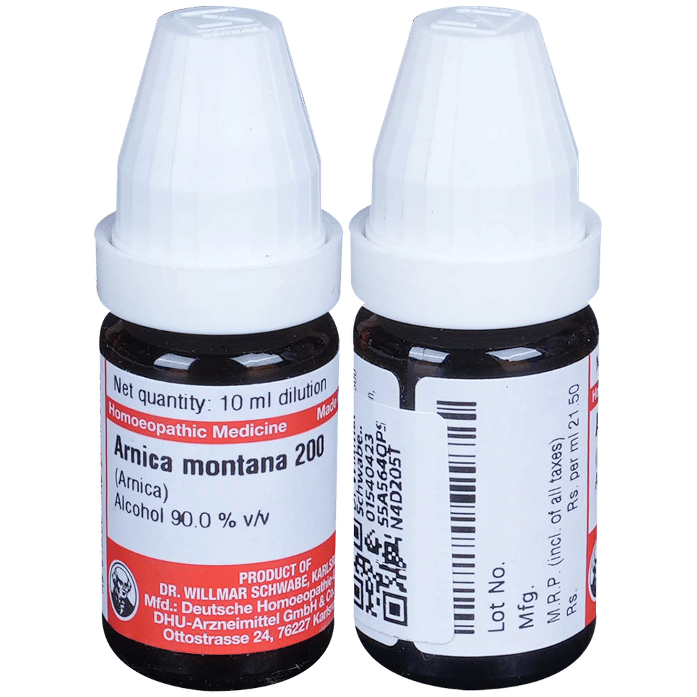 Dr Willmar Schwabe Germany Arnica Montana (Arnica) Dilution 200 bottle of 10 ml Dilution