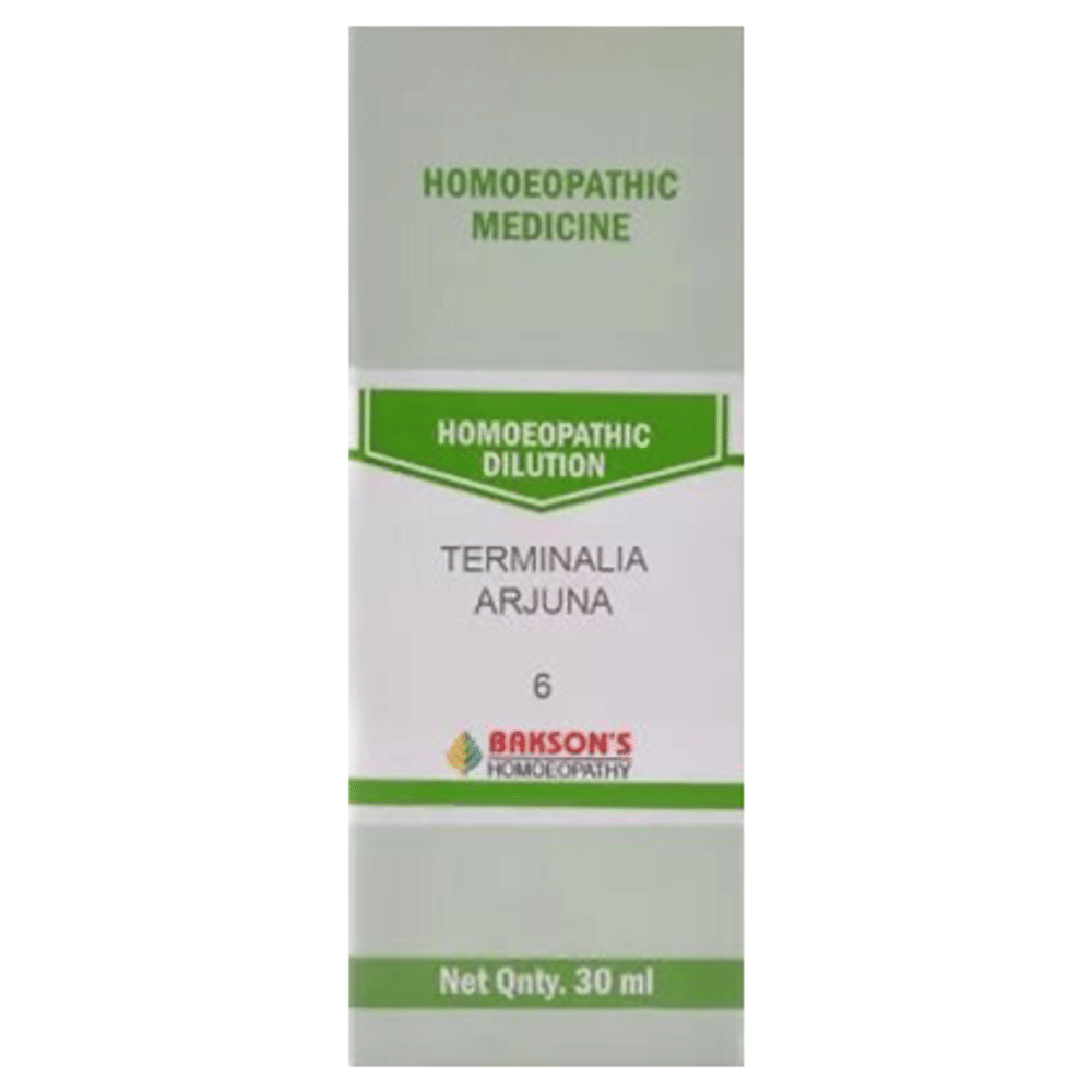 Bakson's Homeopathy Terminalia Arjuna Dilution 6 bottle of 30 ml Dilution