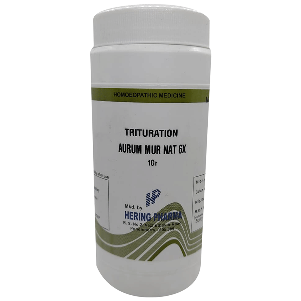 Hering Pharma Aurum Mur Nat Trituration Tablet 6X jar of 450 gm Trituration Tablet