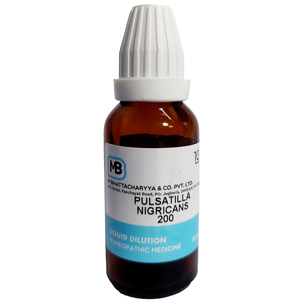 MB Dilution Pulsatilla Nigricans 200 bottle of 30 ml Dilution MB Dilution Pulsatilla Nigricans 200 bottle of 30 ml Dilution