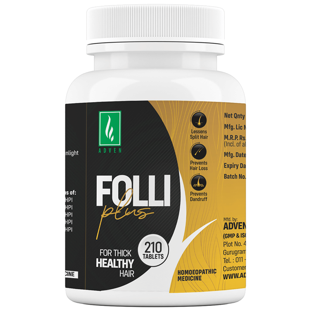 Adven Folli Plus Tablet bottle of 210 tablets