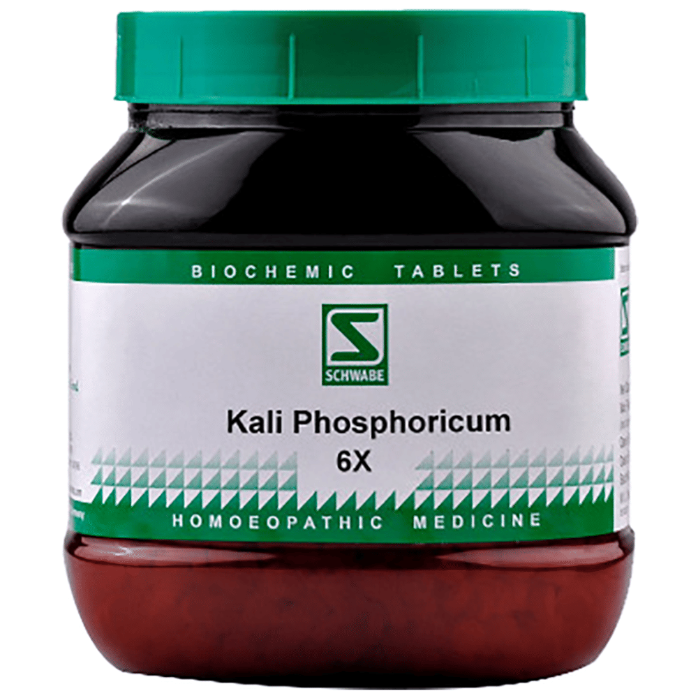 Dr Willmar Schwabe India Kali Phosphoricum Biochemic Tablet 6X bottle of 550 gm Biochemic Tablet