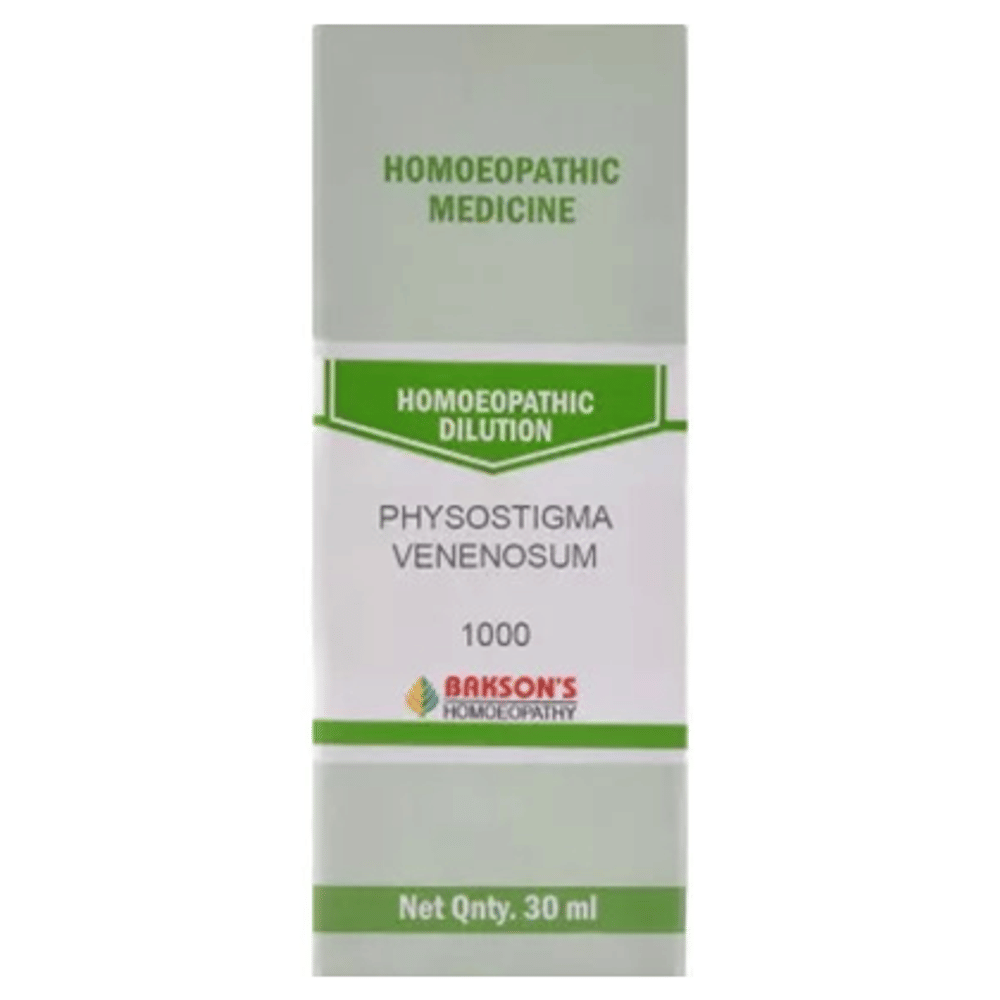 Bakson's Homeopathy Physostigma Venenosum Dilution 1000 CH bottle of 30 ml Dilution Bakson's Homeopathy Physostigma Venenosum Dilution 1000 CH bottle of 30 ml Dilution